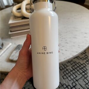 Anine Bing White Minimalist Water Bottle